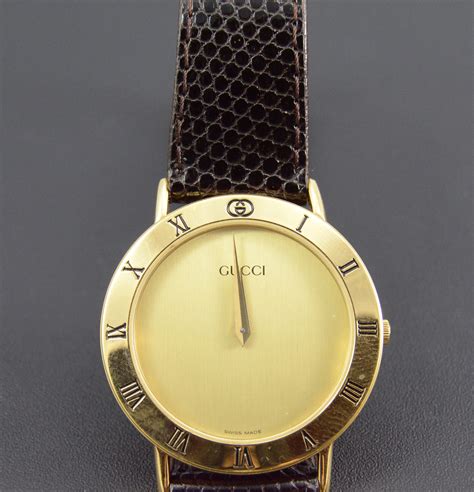 gucci vintage round watch